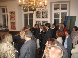 Ausstellungseröffung von Bela Bartels auf Schloss Bladenhorst am 09.09.2011
